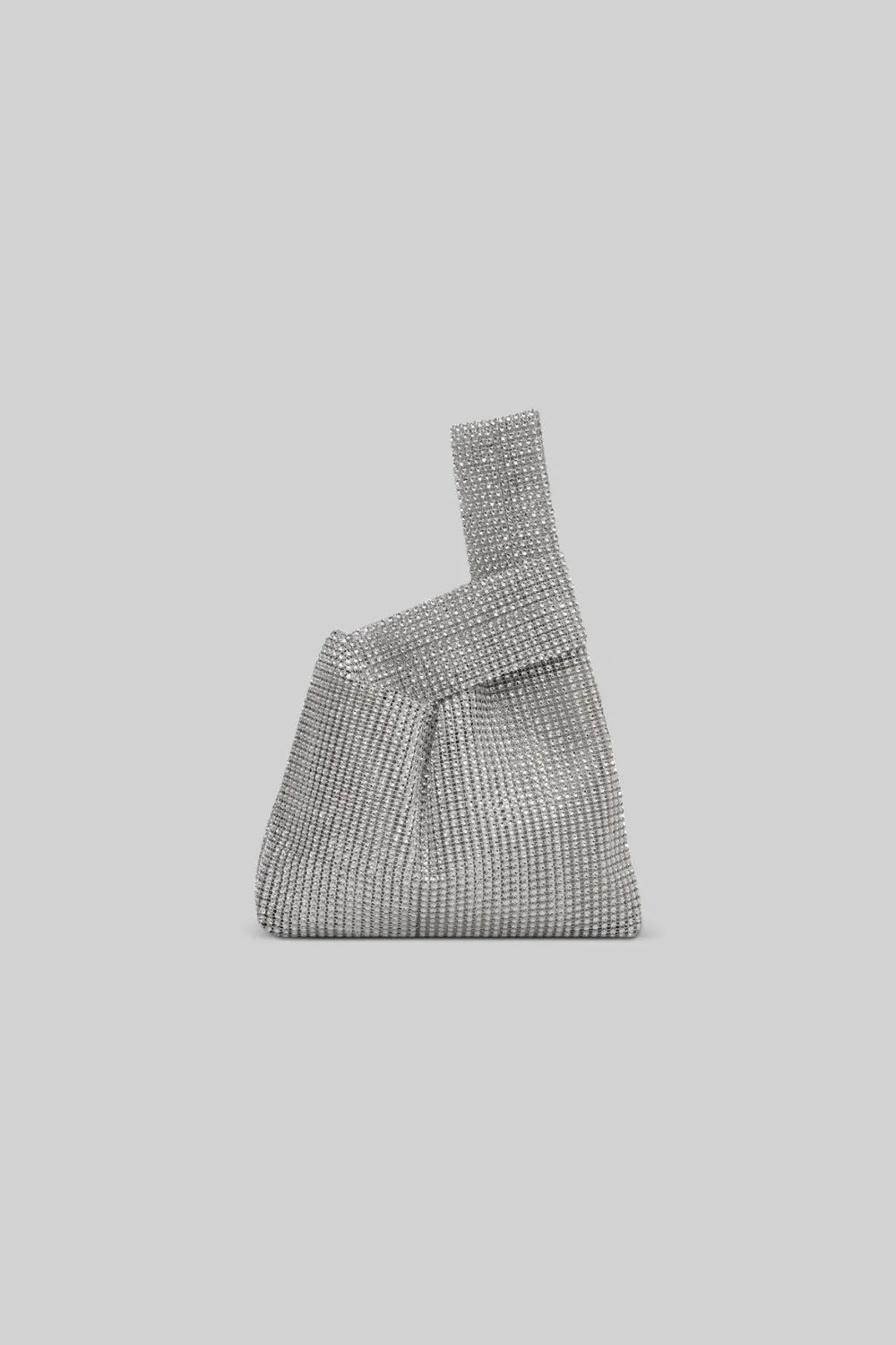 BOLSO DE MANO DE PEDRERÍA - PLATA