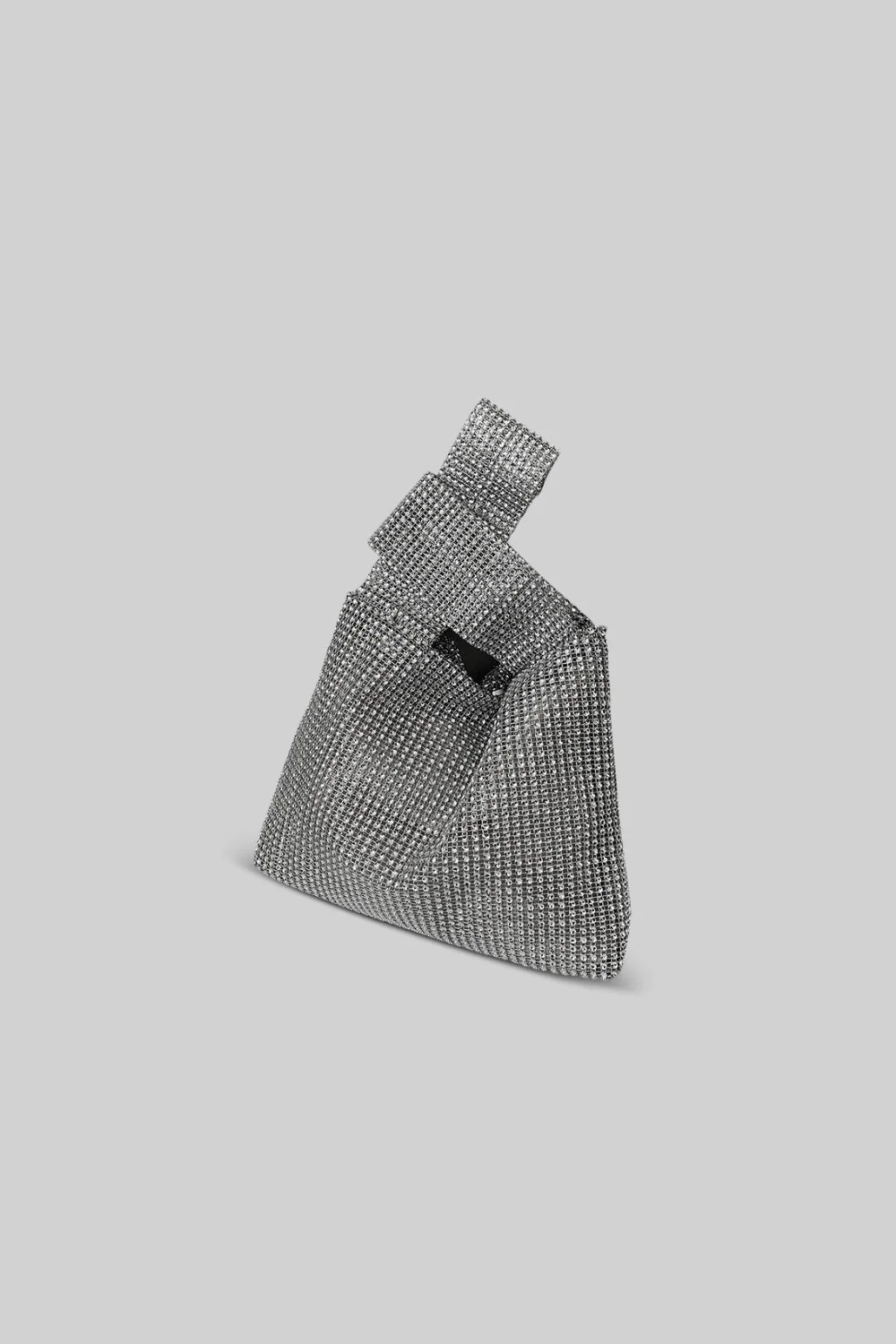 BOLSO DE MANO DE PEDRERÍA - PLATA