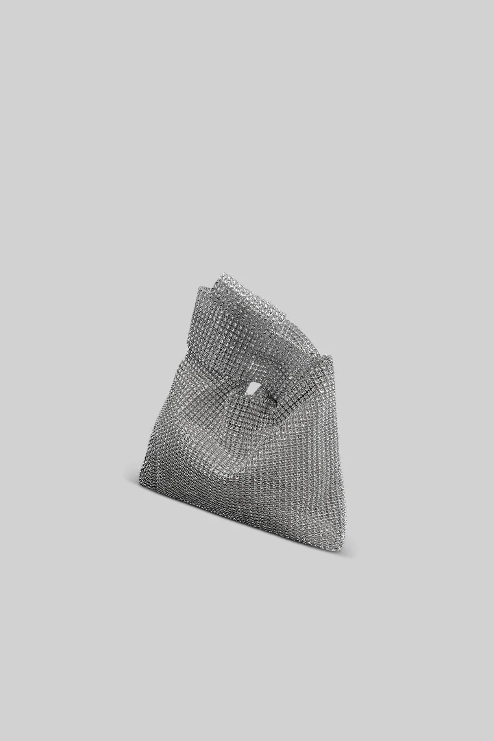 BOLSO DE MANO DE PEDRERÍA - PLATA